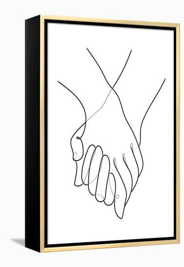 Holding Hands Lines-1x Studio II-Framed Premier Image Canvas