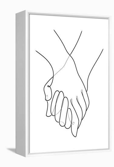 Holding Hands Lines-1x Studio II-Framed Premier Image Canvas