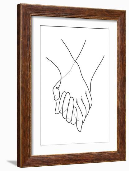 Holding Hands Lines-1x Studio II-Framed Giclee Print