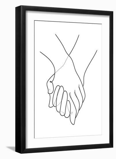 Holding Hands Lines-1x Studio II-Framed Giclee Print