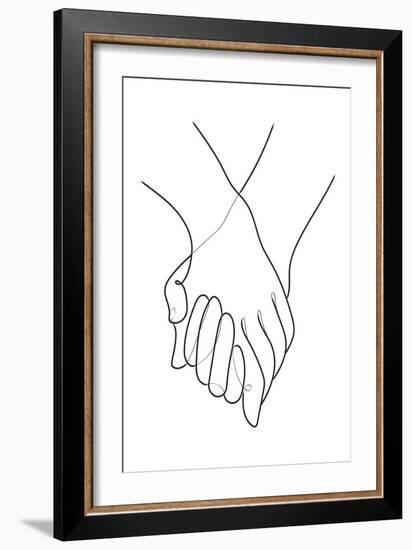 Holding Hands Lines-1x Studio II-Framed Giclee Print