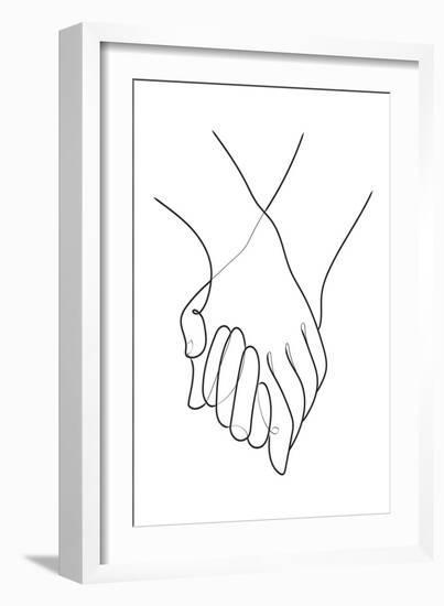 Holding Hands Lines-1x Studio II-Framed Giclee Print