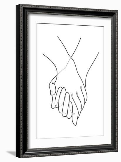 Holding Hands Lines-1x Studio II-Framed Giclee Print