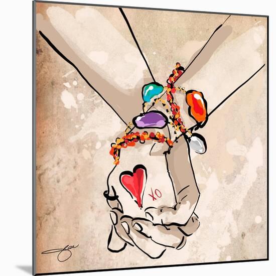 Holding Hands-Jodi Pedri-Mounted Art Print