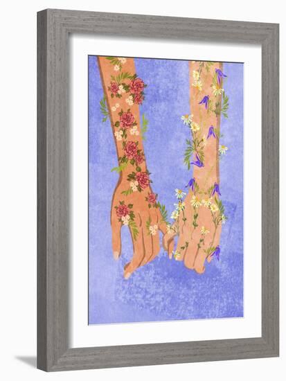 Holding Hands-Raissa Oltmanns-Framed Giclee Print
