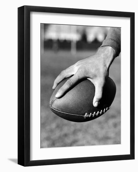 Holding the Football is Player Paul Dekker of Michigan State-Joe Scherschel-Framed Photographic Print