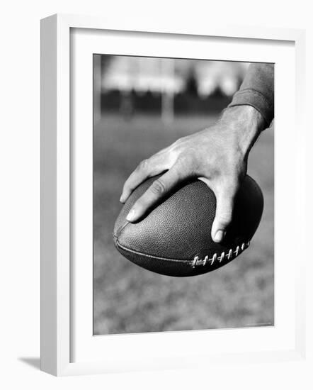 Holding the Football is Player Paul Dekker of Michigan State-Joe Scherschel-Framed Photographic Print