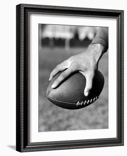 Holding the Football is Player Paul Dekker of Michigan State-Joe Scherschel-Framed Photographic Print