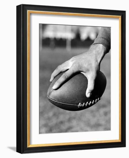 Holding the Football is Player Paul Dekker of Michigan State-Joe Scherschel-Framed Photographic Print