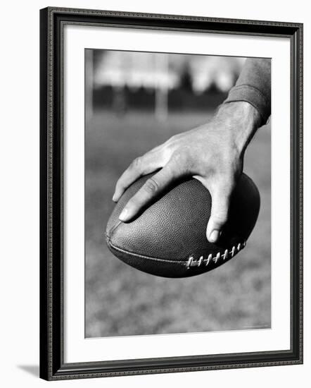 Holding the Football is Player Paul Dekker of Michigan State-Joe Scherschel-Framed Photographic Print