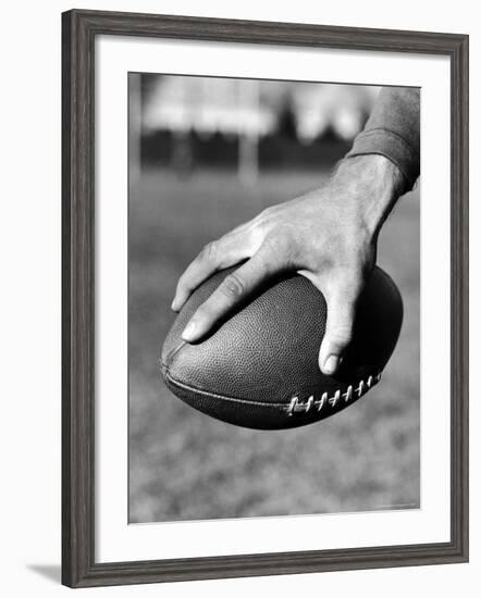 Holding the Football is Player Paul Dekker of Michigan State-Joe Scherschel-Framed Photographic Print