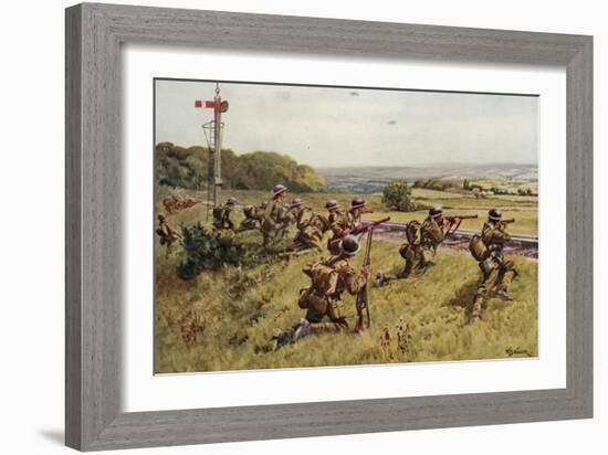 Holding the Railway-William Barnes Wollen-Framed Giclee Print