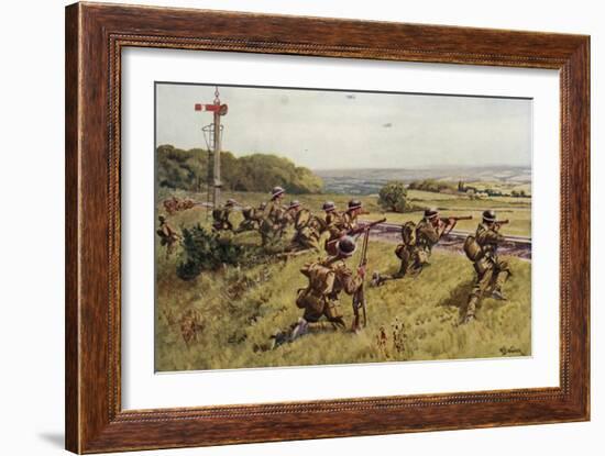 Holding the Railway-William Barnes Wollen-Framed Giclee Print