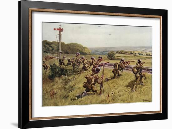 Holding the Railway-William Barnes Wollen-Framed Giclee Print