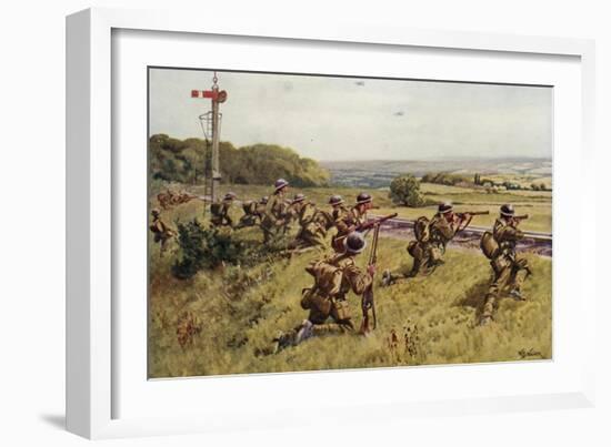 Holding the Railway-William Barnes Wollen-Framed Giclee Print