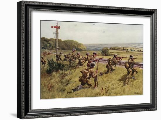 Holding the Railway-William Barnes Wollen-Framed Giclee Print