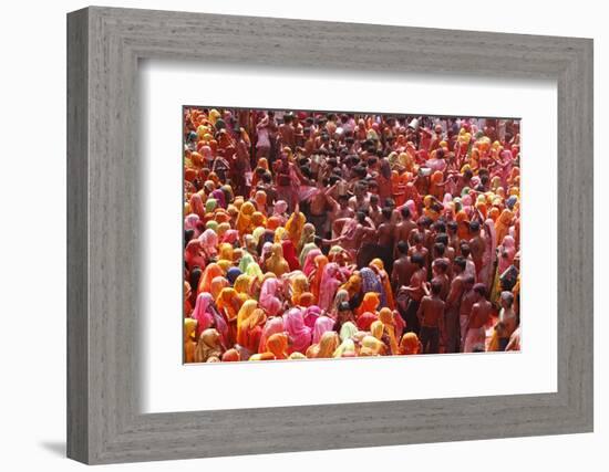 Holi Celebration in Dauji Temple, Dauji, Uttar Pradesh, India, Asia-Godong-Framed Photographic Print