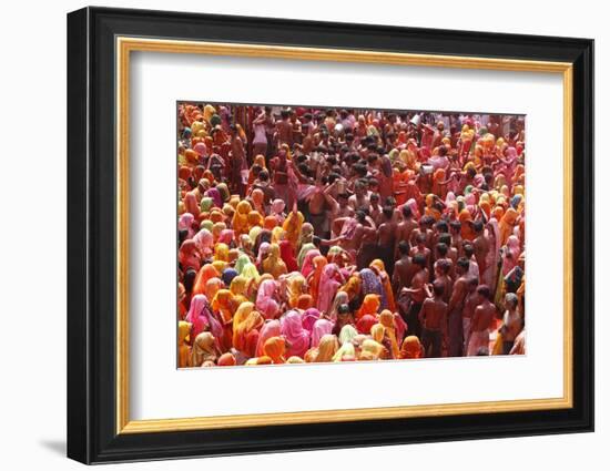 Holi Celebration in Dauji Temple, Dauji, Uttar Pradesh, India, Asia-Godong-Framed Photographic Print