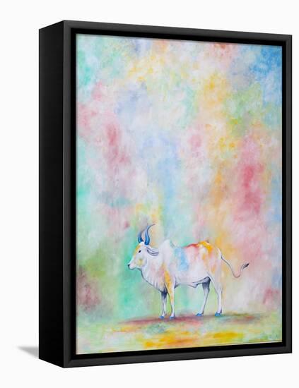 Holi Cow, 2014-Rebecca Campbell-Framed Premier Image Canvas