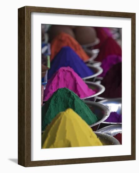 Holi Powder Paint for Sale in Mysore, Karnataka, India-David H^ Wells-Framed Photographic Print