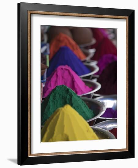 Holi Powder Paint for Sale in Mysore, Karnataka, India-David H^ Wells-Framed Photographic Print