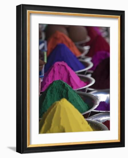 Holi Powder Paint for Sale in Mysore, Karnataka, India-David H^ Wells-Framed Photographic Print