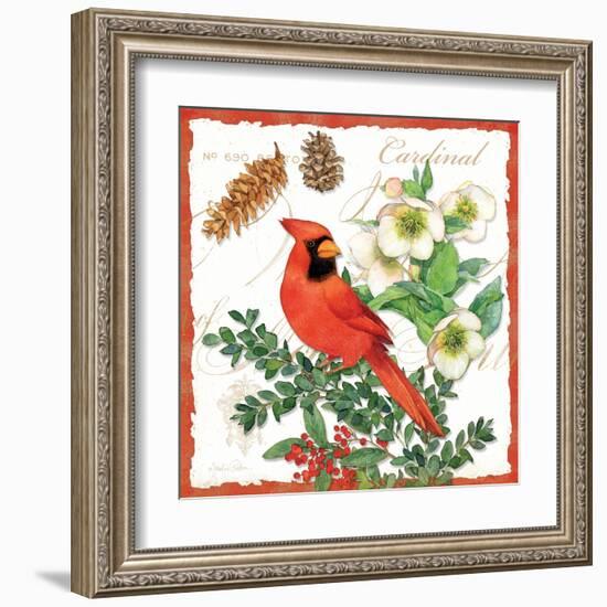 Holiday Birds II-Julie Paton-Framed Art Print