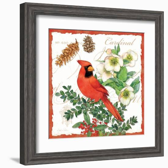 Holiday Birds II-Julie Paton-Framed Art Print