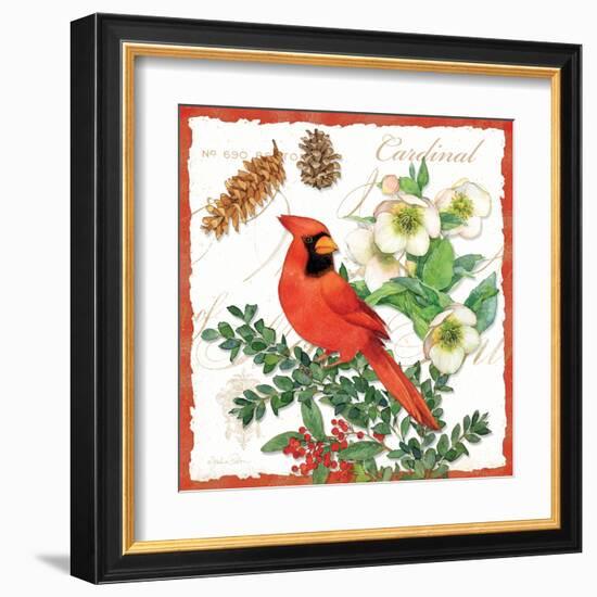 Holiday Birds II-Julie Paton-Framed Art Print