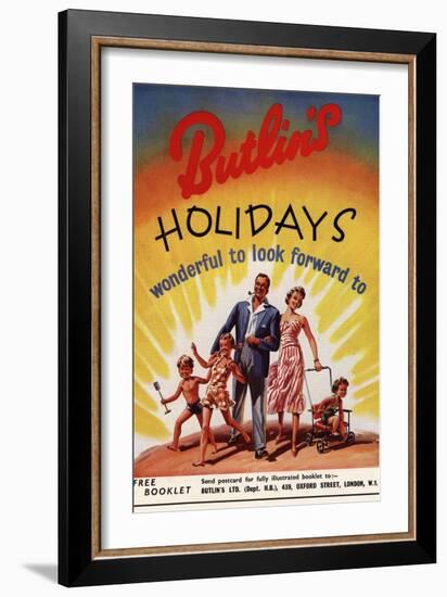 Holiday Butlins, UK, 1950-null-Framed Giclee Print