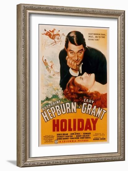 Holiday, Cary Grant, Katharine Hepburn, 1938--Framed Art Print