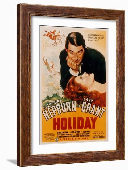 Holiday, Cary Grant, Katharine Hepburn, 1938--Framed Art Print