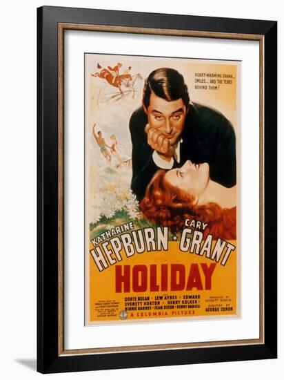 Holiday, Cary Grant, Katharine Hepburn, 1938--Framed Art Print