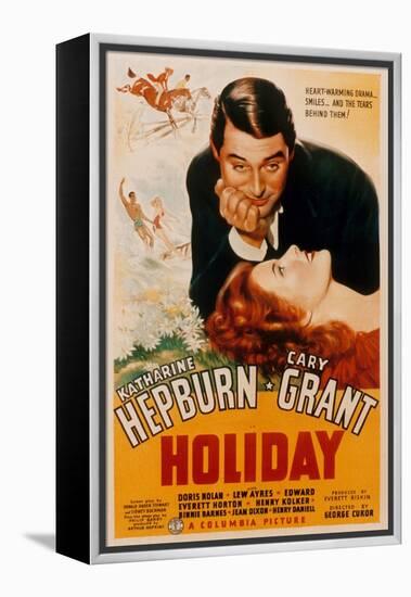 Holiday, Cary Grant, Katharine Hepburn, 1938-null-Framed Stretched Canvas