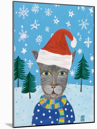 Holiday Cat-Nathaniel Mather-Mounted Giclee Print