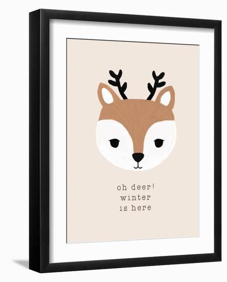 Holiday Charm - Oh Deer-Dana Shek-Framed Giclee Print