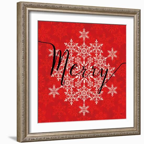 Holiday Charms I Red-Veronique Charron-Framed Art Print