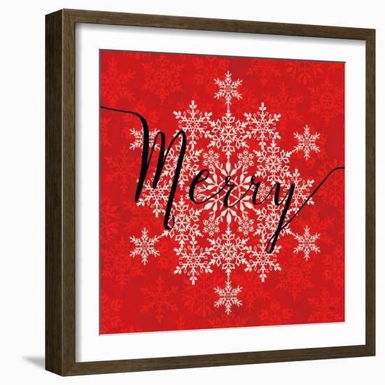 Holiday Charms I Red-Veronique Charron-Framed Art Print