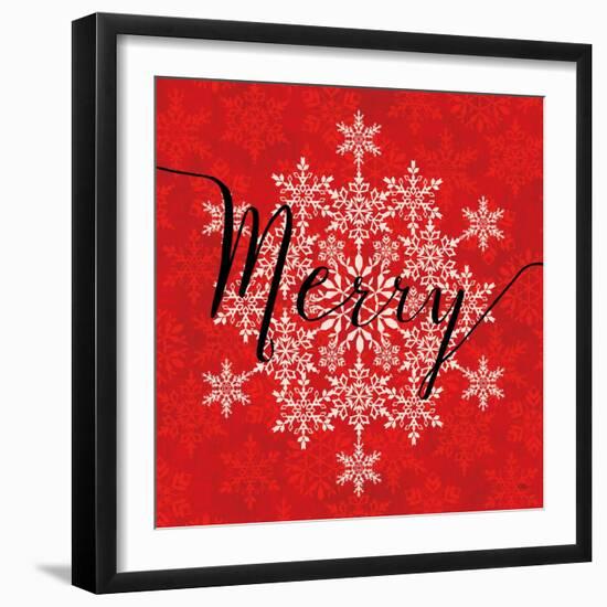 Holiday Charms I Red-Veronique Charron-Framed Art Print