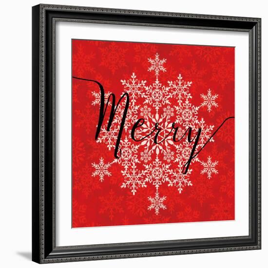 Holiday Charms I Red-Veronique Charron-Framed Art Print