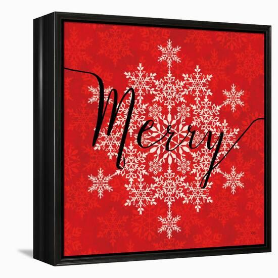 Holiday Charms I Red-Veronique Charron-Framed Stretched Canvas