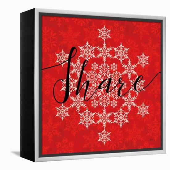 Holiday Charms II Red-Veronique Charron-Framed Stretched Canvas