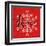 Holiday Charms II Red-Veronique Charron-Framed Art Print