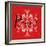 Holiday Charms III Red-Veronique Charron-Framed Art Print