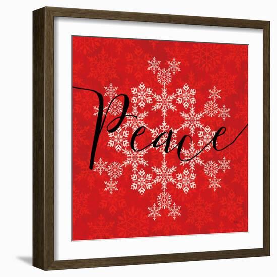 Holiday Charms III Red-Veronique Charron-Framed Art Print