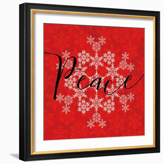 Holiday Charms III Red-Veronique Charron-Framed Art Print