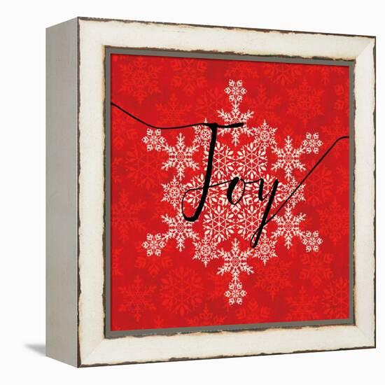 Holiday Charms IV Red-Veronique Charron-Framed Stretched Canvas