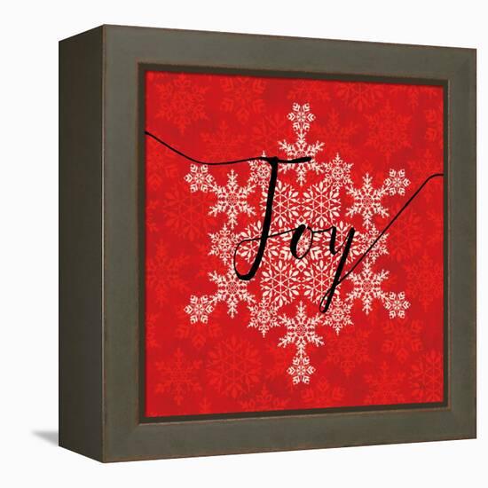 Holiday Charms IV Red-Veronique Charron-Framed Stretched Canvas