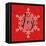 Holiday Charms IV Red-Veronique Charron-Framed Stretched Canvas