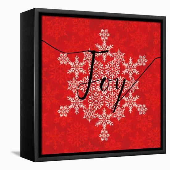 Holiday Charms IV Red-Veronique Charron-Framed Stretched Canvas